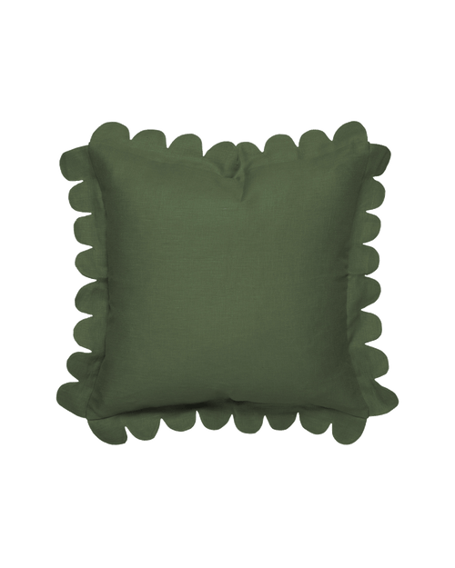 Scalloped Pillow - Forest