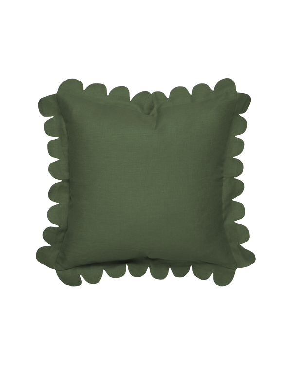 Scalloped Pillow - Forest