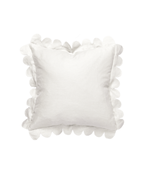 Scalloped Pillow - Ivory