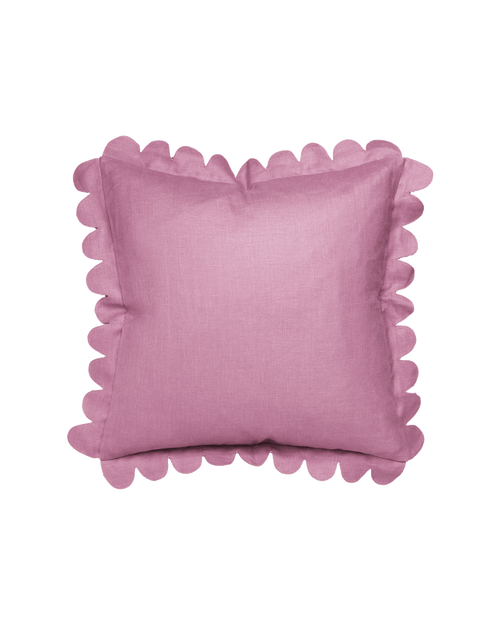 Scalloped Pillow - Mulberry