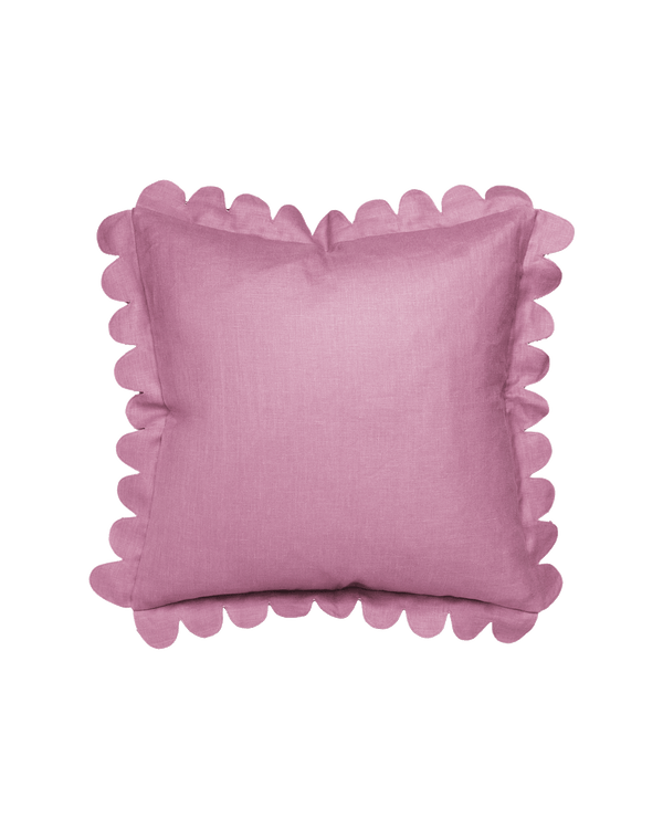 Scalloped Pillow - Mulberry