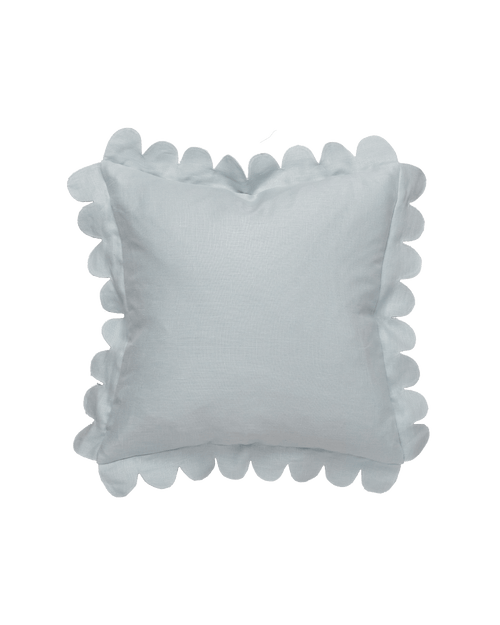 Scalloped Pillow -  Powder