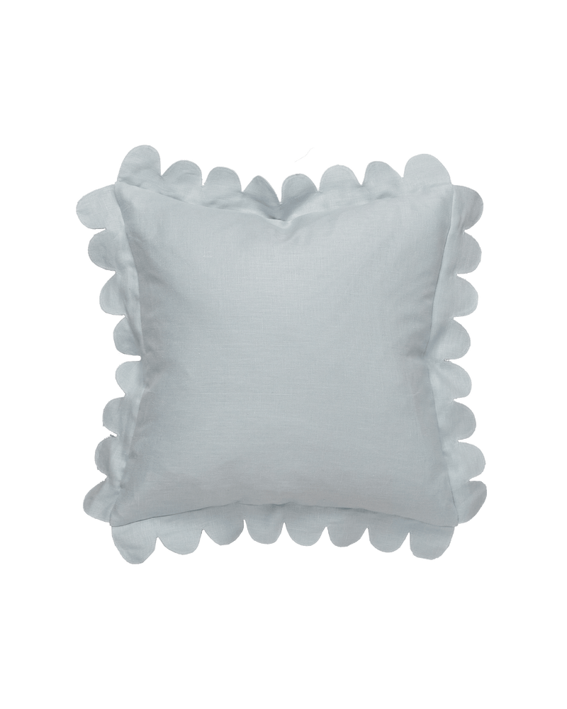 Scalloped Pillow -  Powder