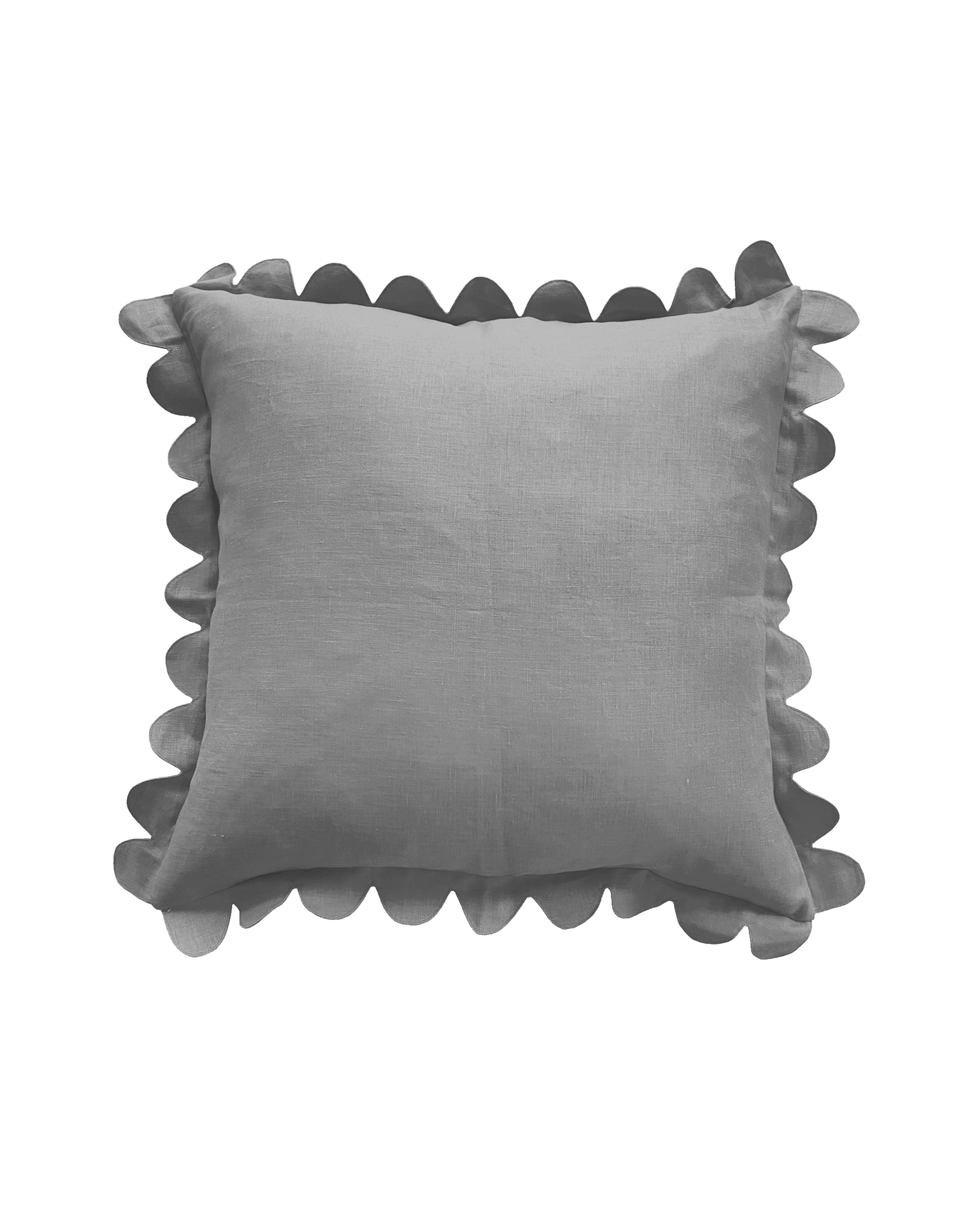Scalloped Pillow - Slate