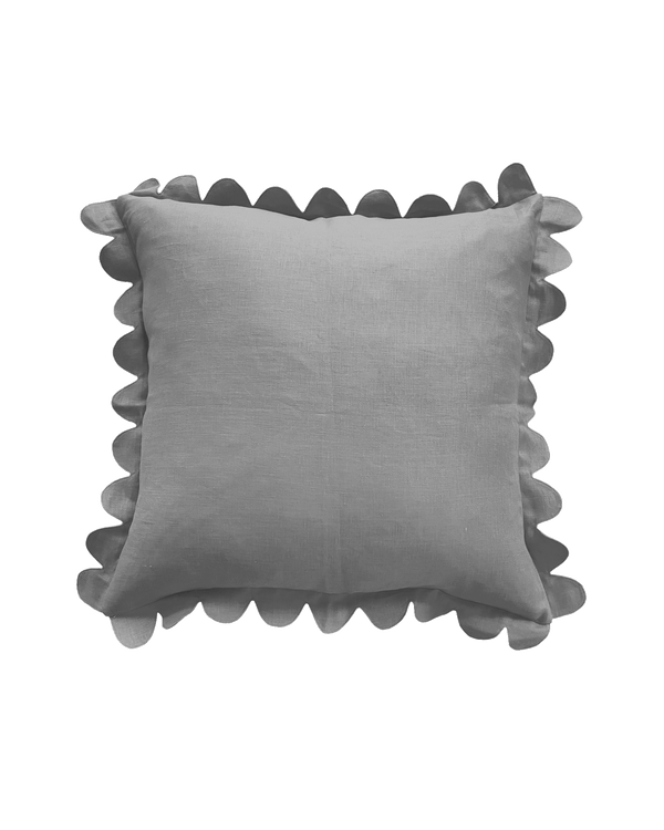 Scalloped Pillow - Slate