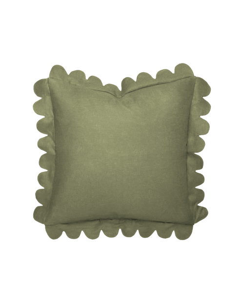 Scalloped Pillow - Thyme