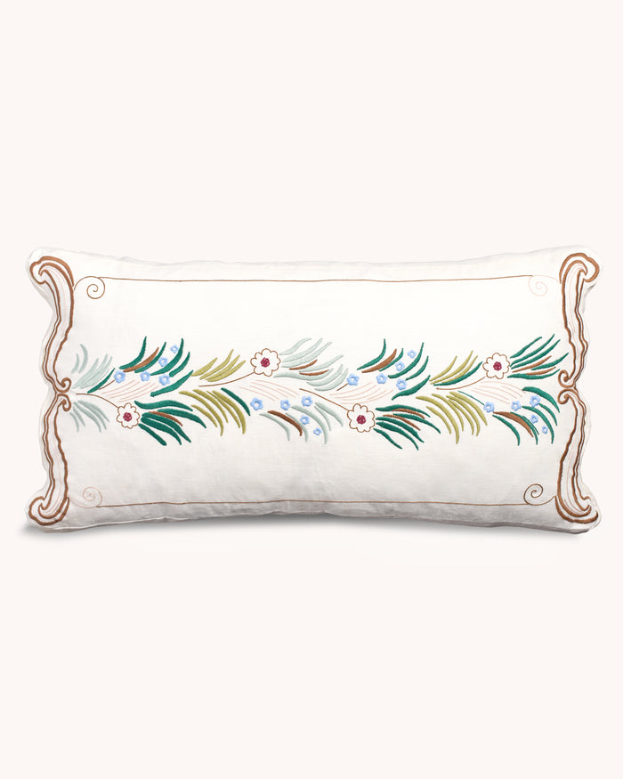 Sculptural Scroll Throw Pillow