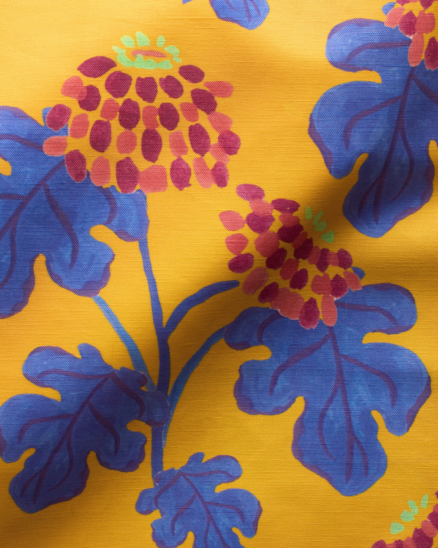 Casia Flowers Fabric - Marigold