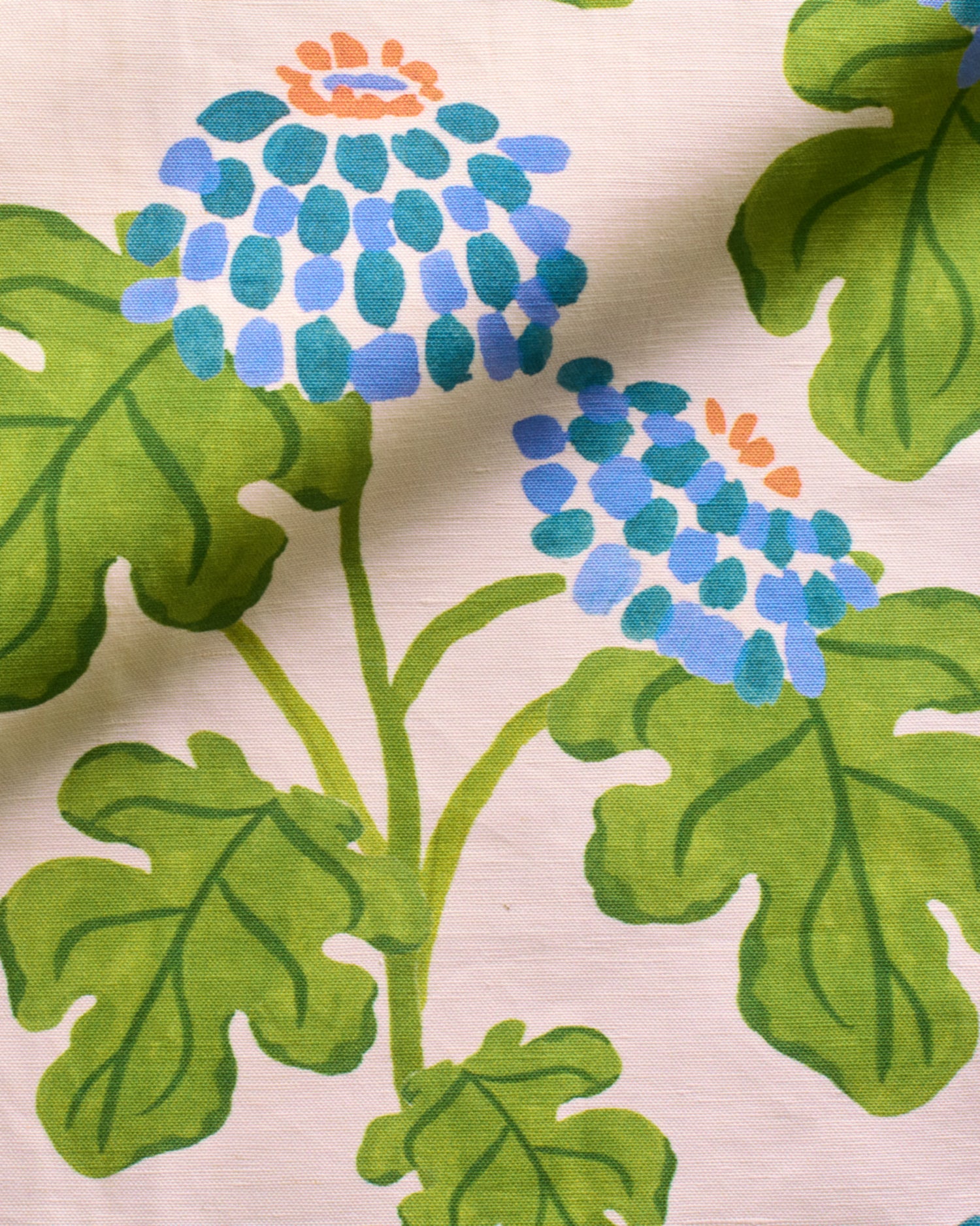 Casia Flowers Fabric - Soft Pink