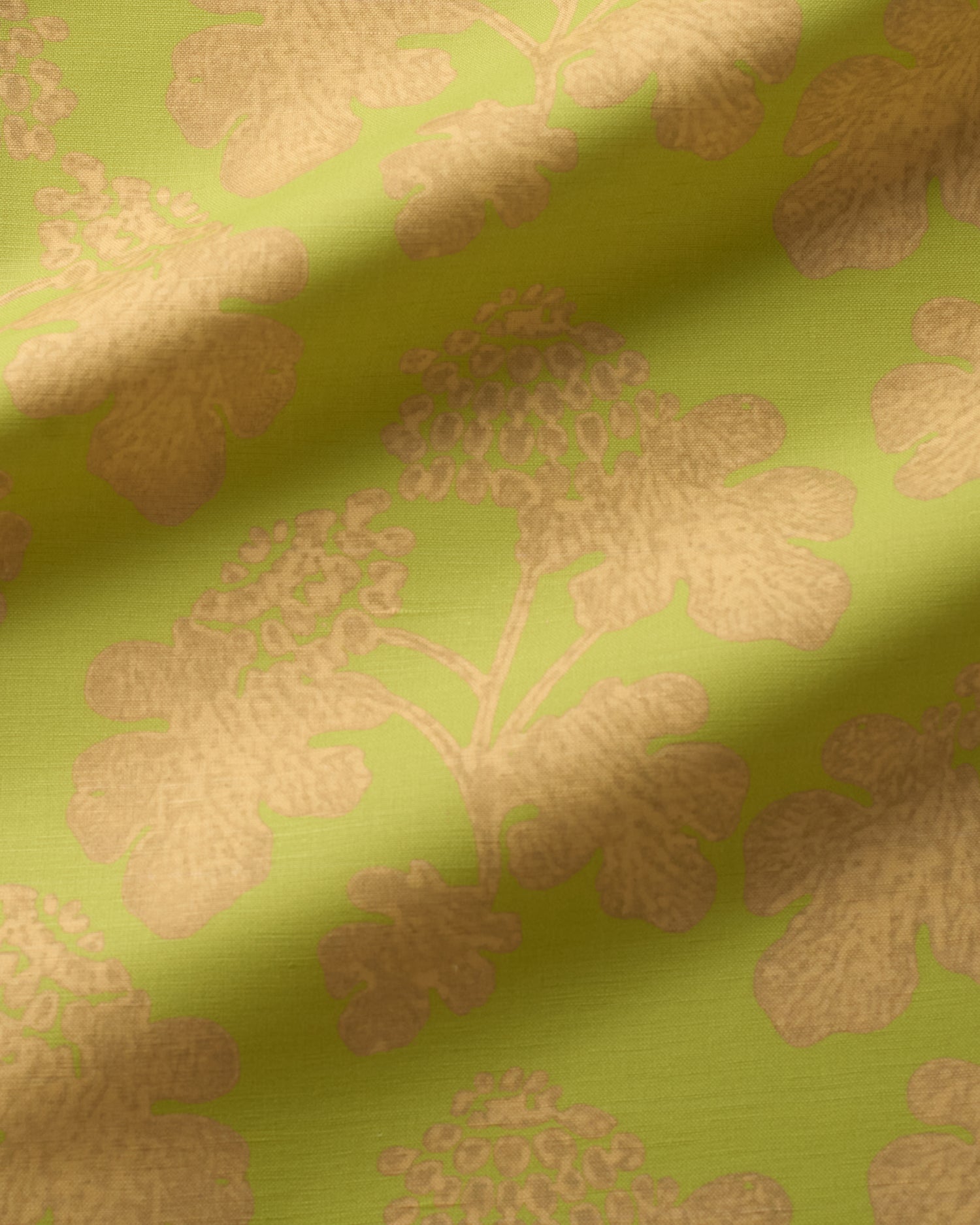 Casia Silhouette Fabric - Chartreuse