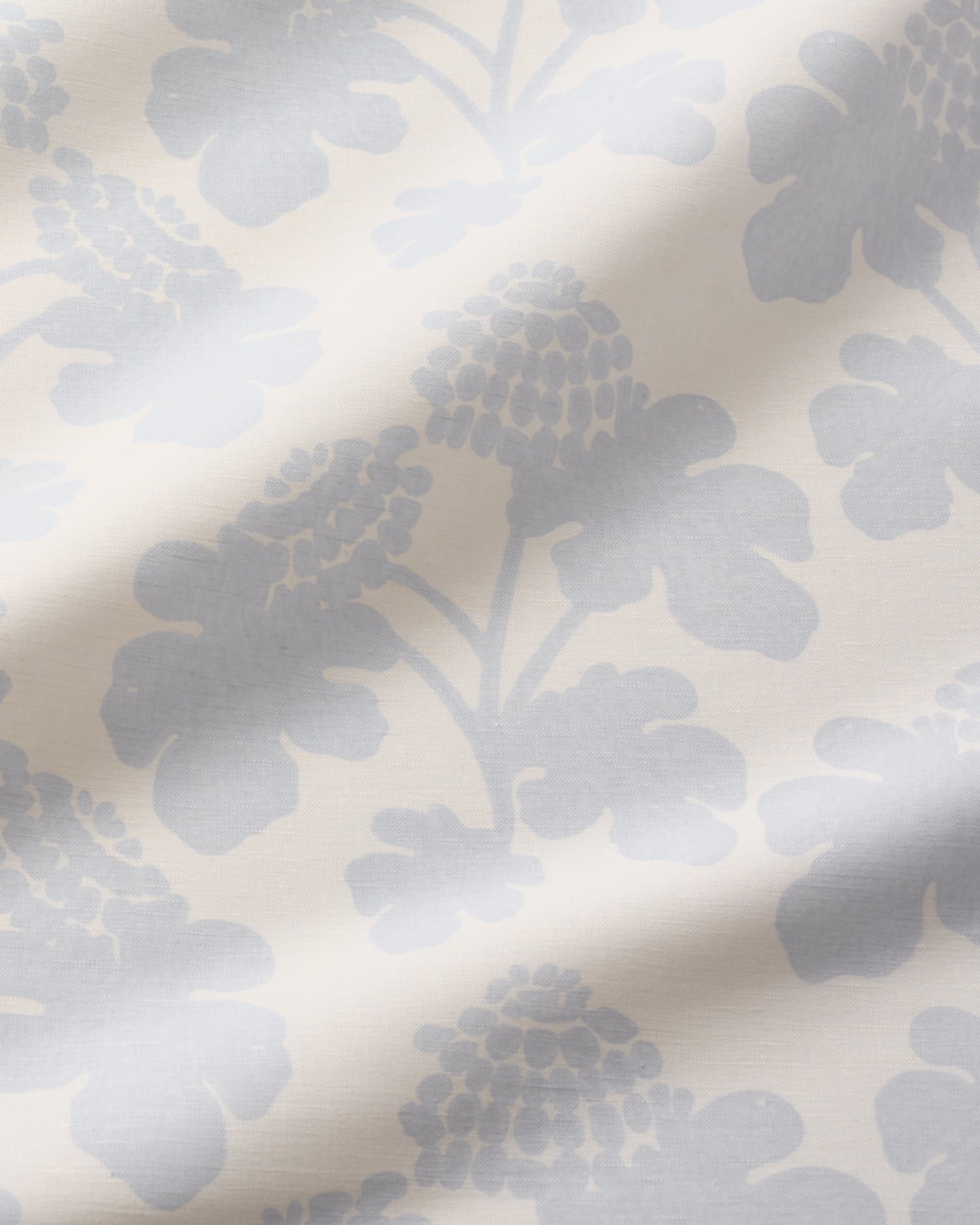 Casia Silhouette Fabric - Ivory Blue