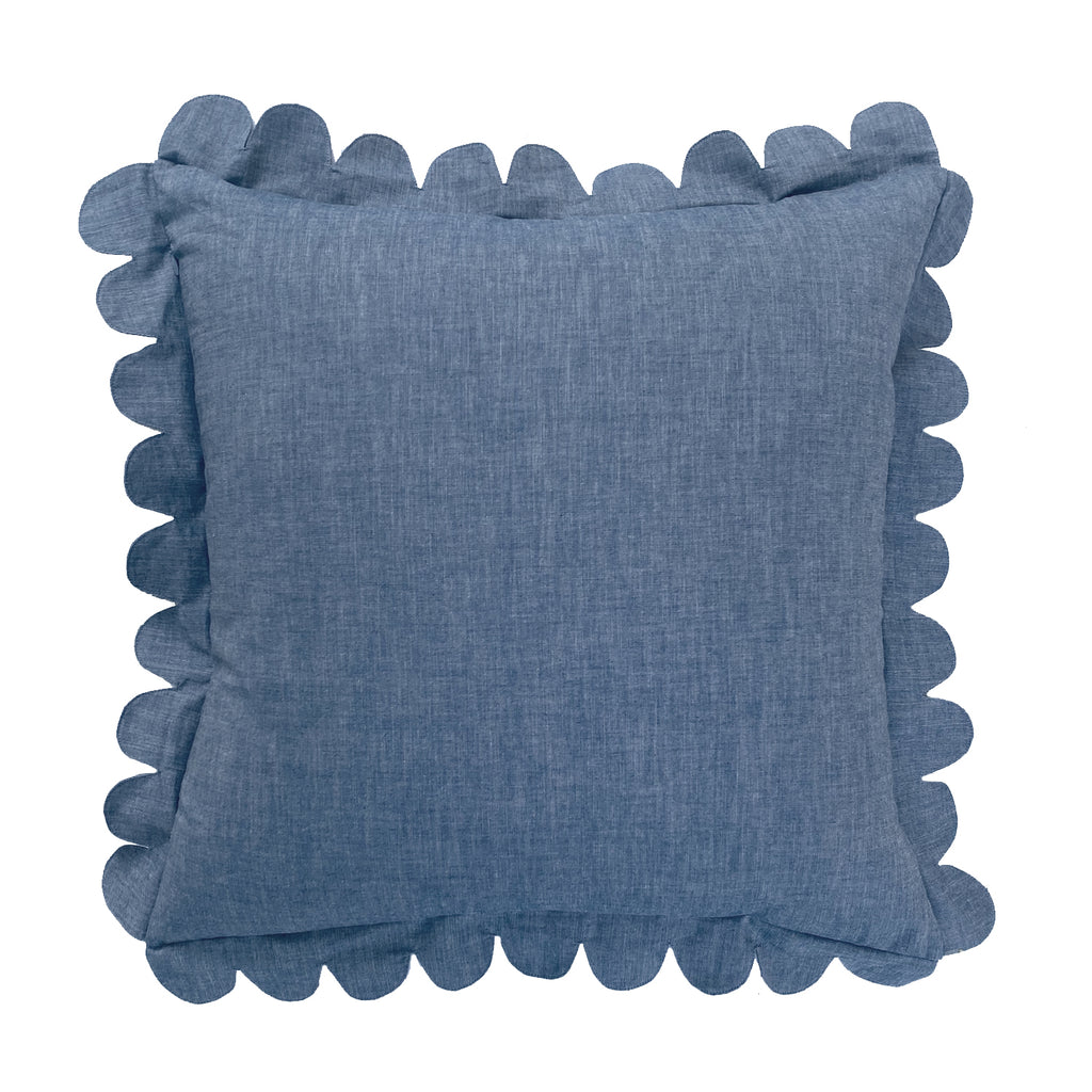 Thyme Linen Scalloped Pillow Carly Home