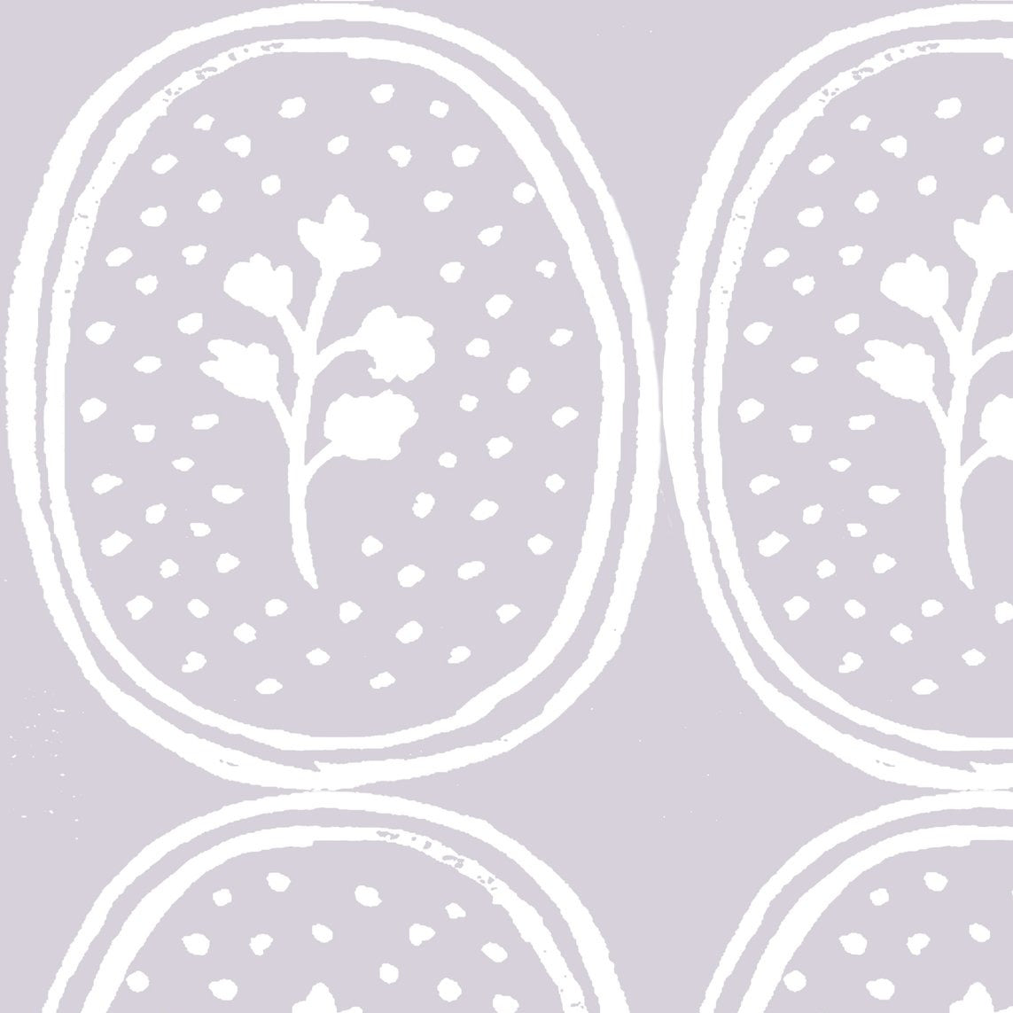 Ciao Cilantro Wallpaper - Lavender/White
