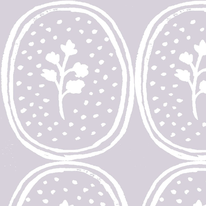 Ciao Cilantro Wallpaper - Lavender/White
