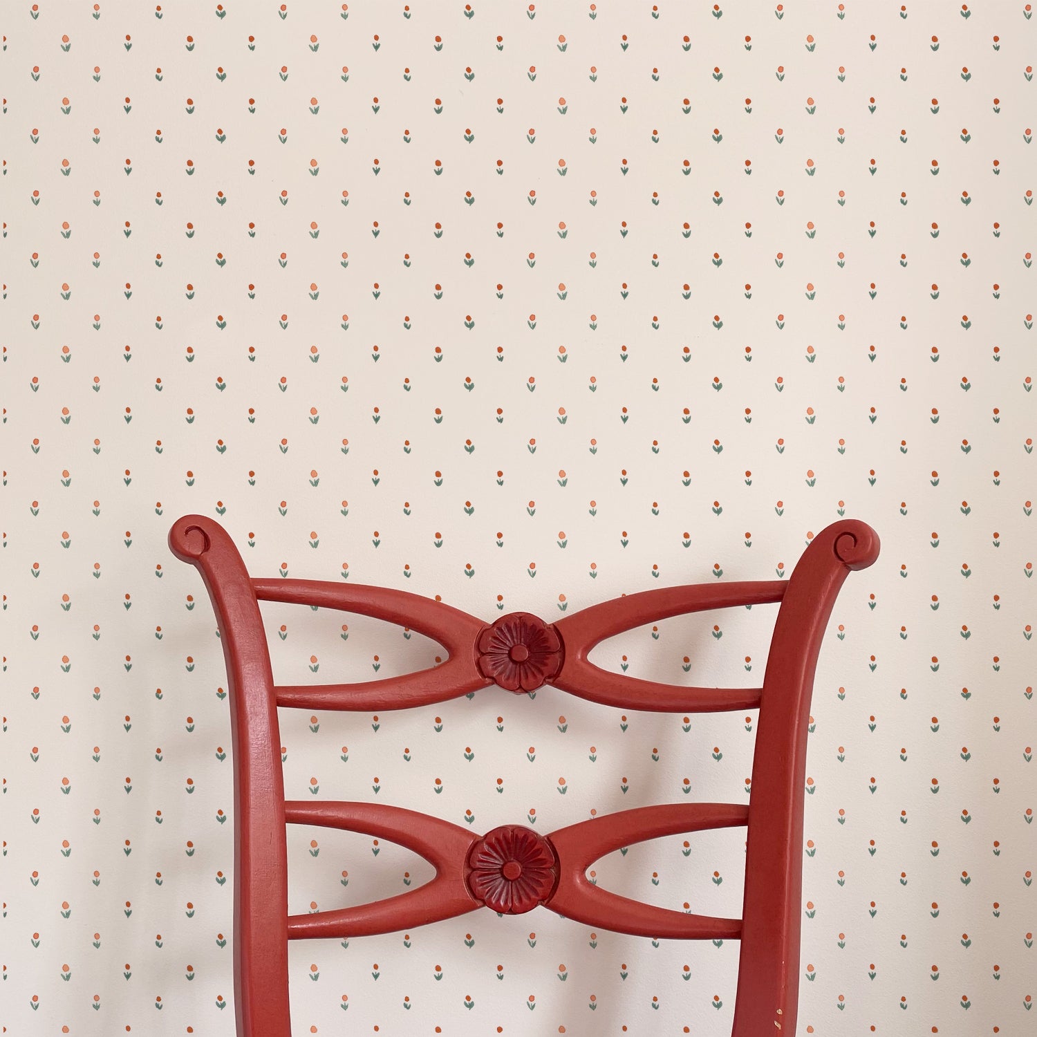 Dutch Meadow Wallpaper - Soft Pink