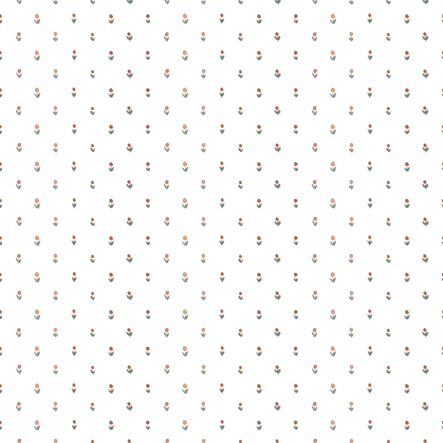 Dutch Meadow Wallpaper - White