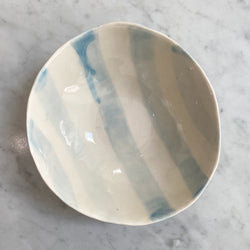 Blue Striped Bowl
