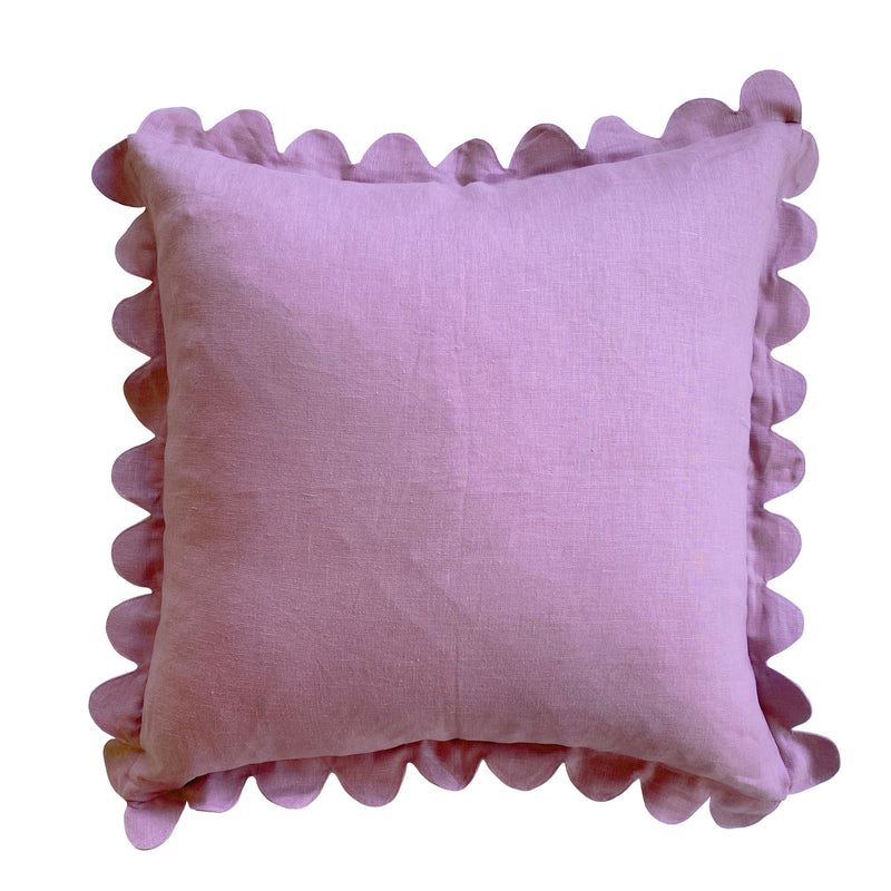 Mulberry Scalloped Pillow
