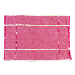 Pink Handwoven Cotton Placemat