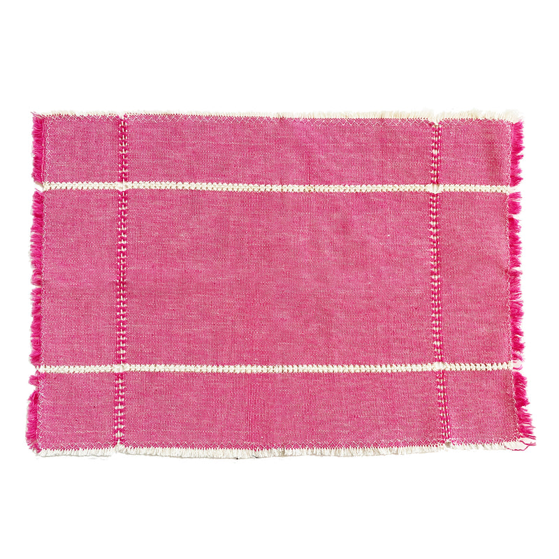 Pink Handwoven Cotton Placemat