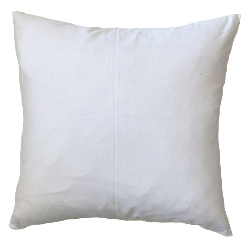 Block Print Rose Pillow Large