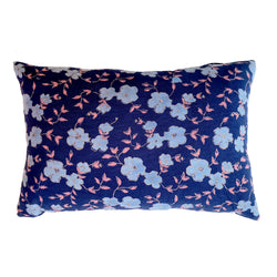 Winfield Flowers Pillow - Navy/Blue