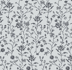 Winona Flowers - Light Grey/Grey