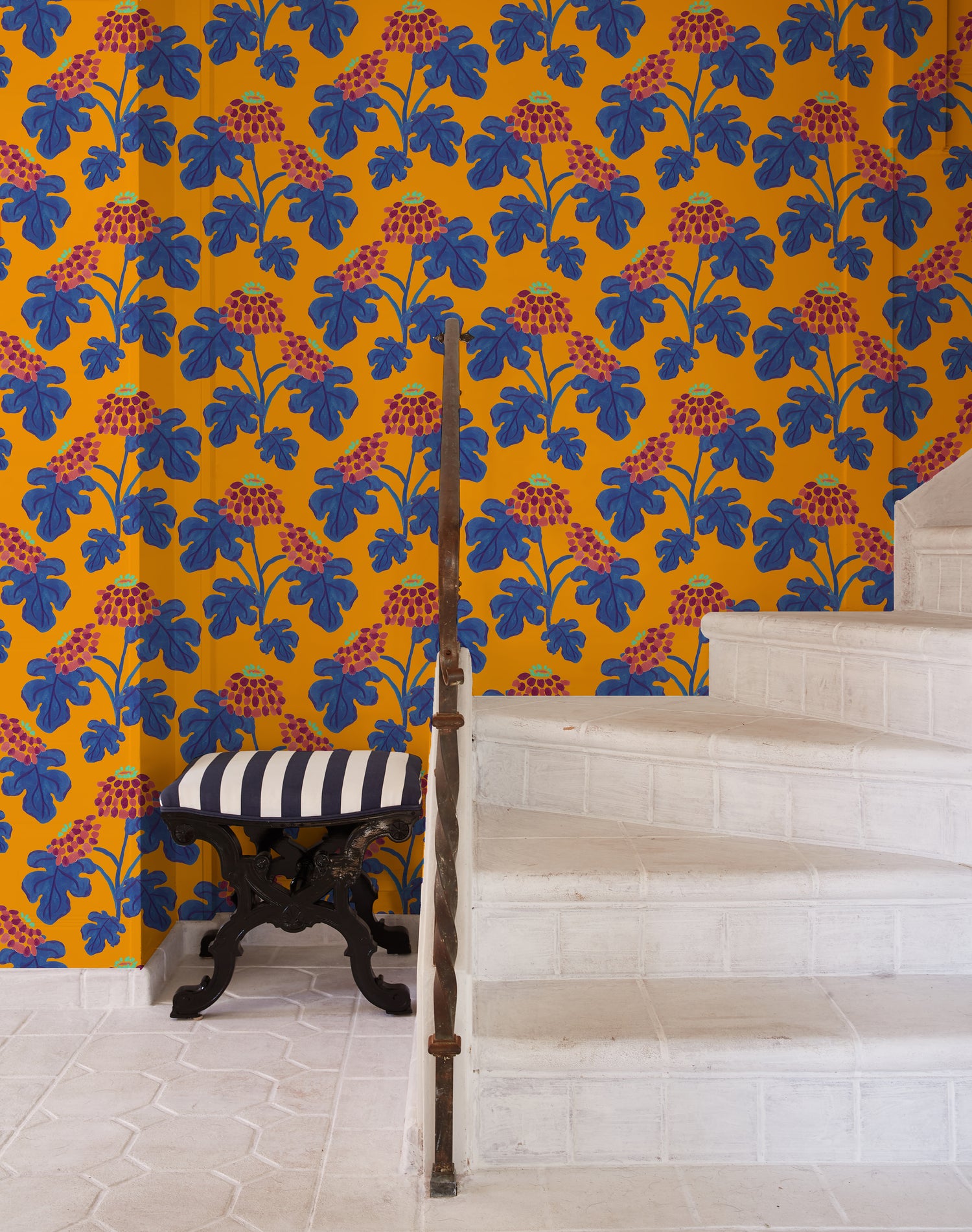 Casia Flowers Wallpaper - Marigold