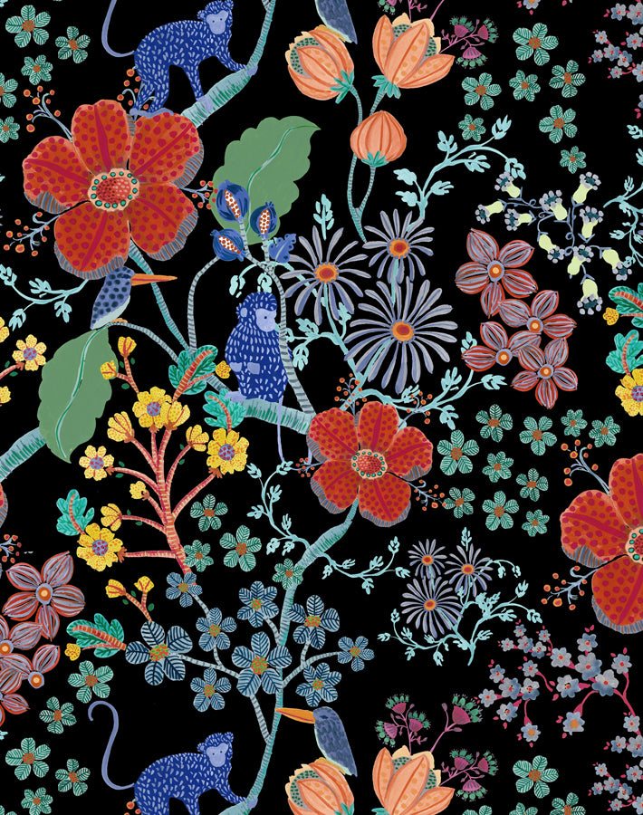 Monkey Garden in Black