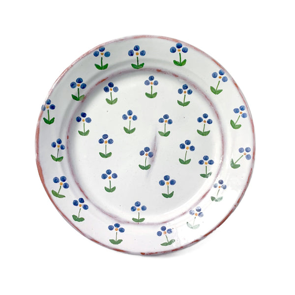 Blue Wildflower Dinner Plate